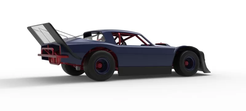 Vintage Dirt late model Race car Version 4 Scale 1:25 - Model preview 21