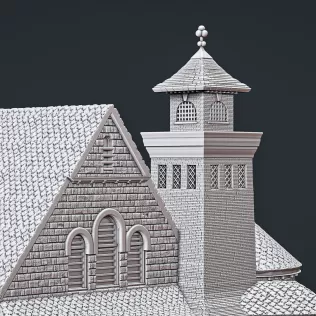 Mont Vernon Congregational Church 1896 - Model thumbnail 9