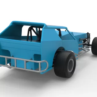 Vintage Dirt Modified stock car Version 8 Scale 1:25 - Model thumbnail 18