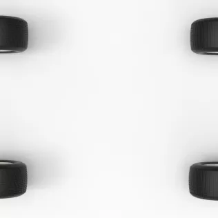 Wheel Set of Vintage Semi-Late Model Stock Car Scale 1:25 - Model thumbnail 6