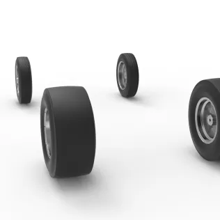 Wheel Set of Gasser Version 3 Scale 1:25 - Model thumbnail 7