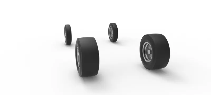 Wheel Set of Gasser Version 3 Scale 1:25 - Model preview 7