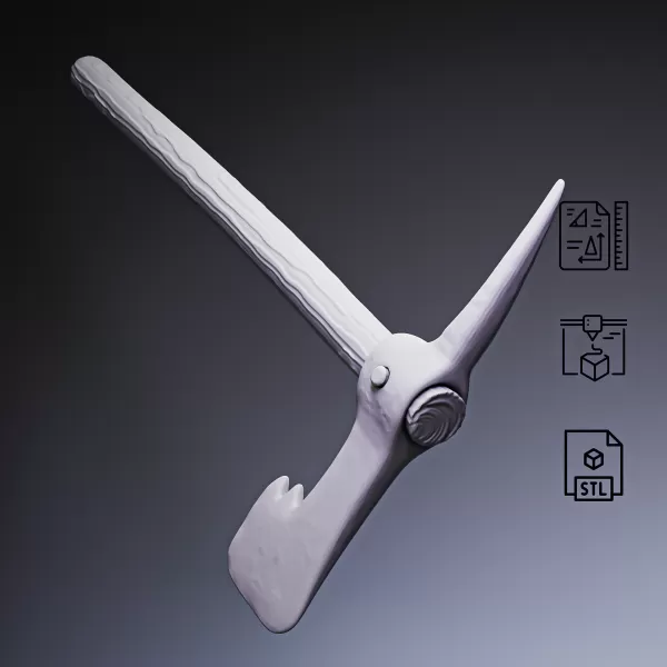 Pirate Boarding Axe #RoZ - Model preview 4