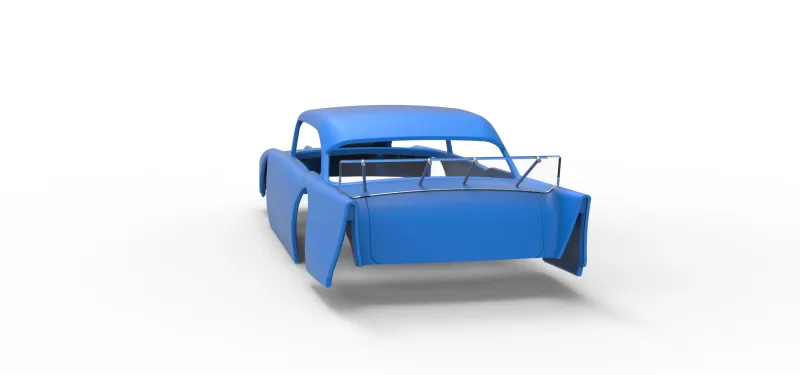 Shell of Vintage Asphalt Modified stock car V9 Scale 1:25 - Model preview 10
