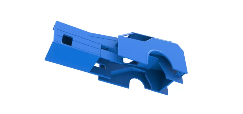 Shell of Vintage Dirt Modified stock car Version 7 Scale 1:25 - Model preview 2