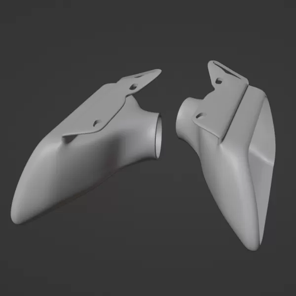 HEADLIGHT DUCT CITROEN SAXO - Model preview 2