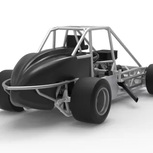 Experimental Pavement Silver Crown Car Base Version 3 Scale 1:25 - Model thumbnail 18