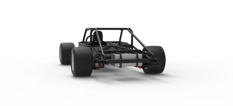 Vintage Asphalt Modified stock car Base V8 Scale 1:25 - Model preview 15