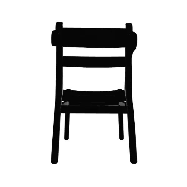 Wooden Chair 3D Printable Model - Model preview 2