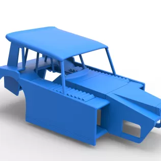 Shell of Vintage Dirt Modified stock car Version 6 Scale 1:25 - Model thumbnail 15