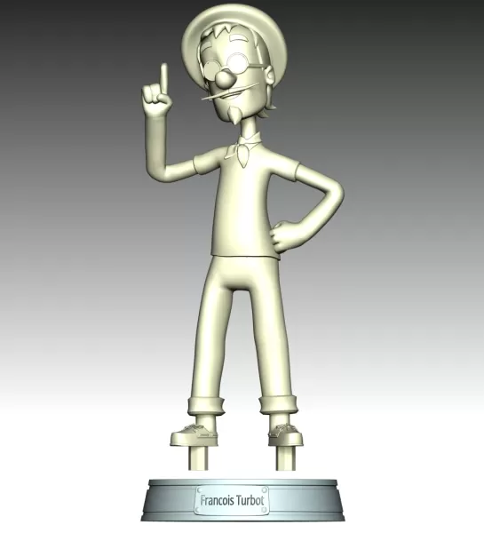 Francois Turbot FanArt - Model preview 10