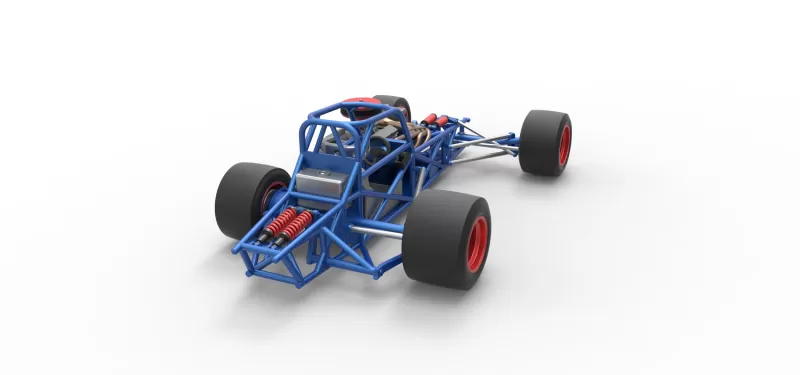 Supermodified front engine race car Base Version 4 Scale 1:25 - Model preview 18