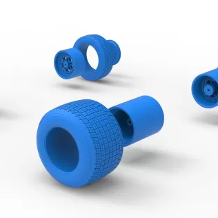 Wheel Set of Dirt Silver Crown Car Scale 1:25 - Model thumbnail 14