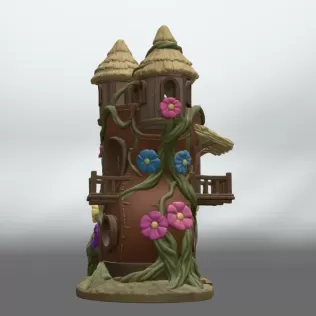 Enchanted Boot House STL File for 3D Printing - Model thumbnail 7