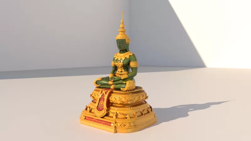 Emerald Thai Buddha - Model preview 3