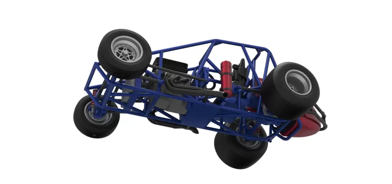 Dirt Silver Crown Car Base Scale 1:25 - Model preview 3