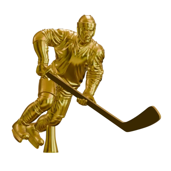 Trophy Hockey Champion Premium – 3D Printable Model - Model preview 9
