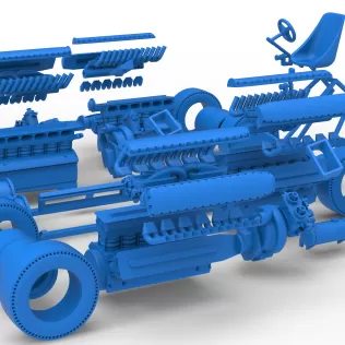 Vintage AWD Dragster Scale 1:25 - Model thumbnail 28