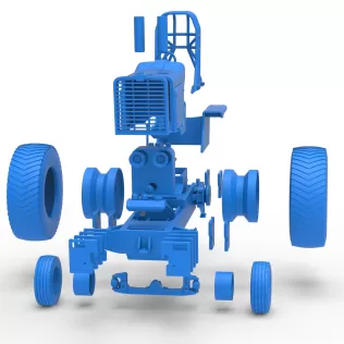Fun short Pro Stock Pulling Tractor Version 4 Scale 1:25 - Model thumbnail 17