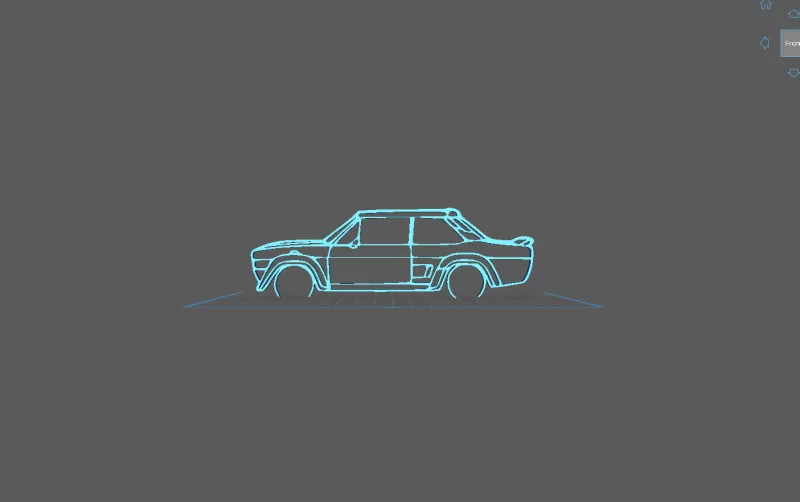 Fiat - 131 Classic Wall Art - Model preview 2