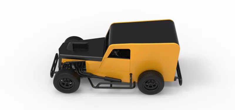 Dwarf car Scale 1:25 - Model preview 10