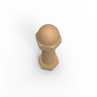 Bolt with Cap nut - Model thumbnail 4