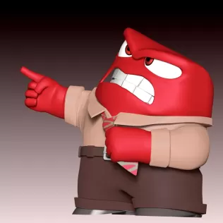 Anger Fan Art - Model thumbnail 6