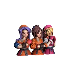 Group of Fighting Girls 3D Model - Model thumbnail 4