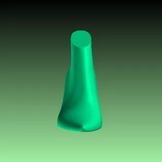 Women's Pointed Toe Pump Shoe Last 3D Model STL Printable High H - Model thumbnail 4