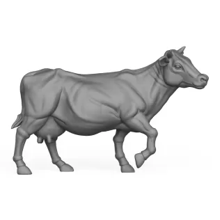 3D Printable Cow Walking Pose - Model thumbnail 3