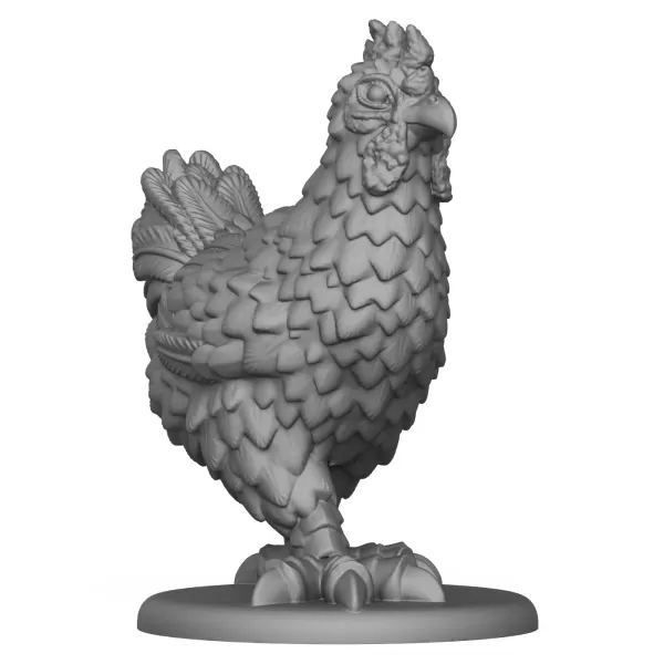 3D Printable Hen - Model preview 5