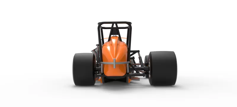 Vintage Pavement Sprint car Scale 1:25 - Model preview 16