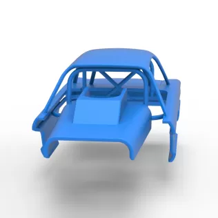Shell of Vintage Dirt Modified stock car Version 10 Scale 1:25 - Model thumbnail 4