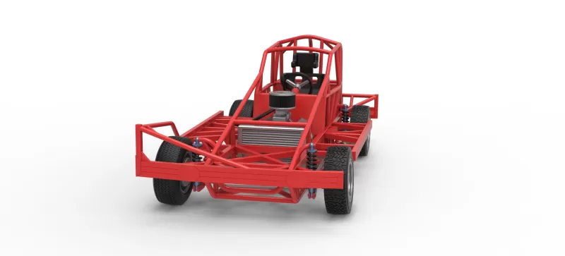 BriSCA Formula 1 Stock Car Base for Dirt Version 2 Scale 1:25 - Model preview 5