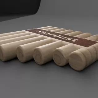 Indian Pan Flute V2 – One-Piece Instrument (C5 → C6) - Model thumbnail 4