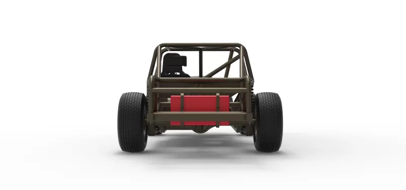 Vintage Dirt Modified stock car Base Version 7 Scale 1:25 - Model preview 15