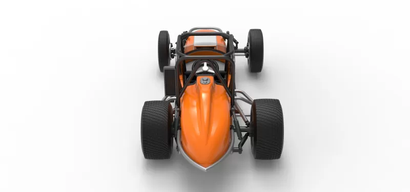 Dirt Silver Crown Champ car Version 2 Scale 1:25 - Model preview 17