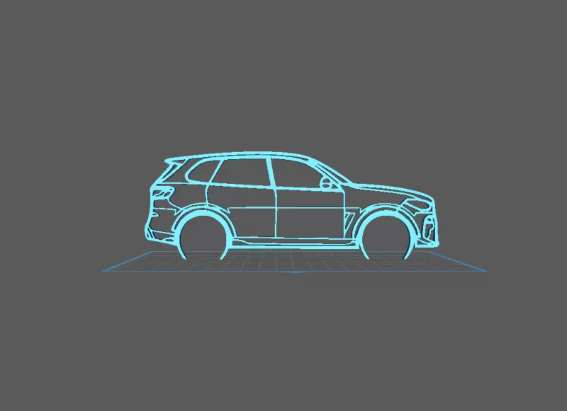 BMW - X5 Wall Art - Model preview 2