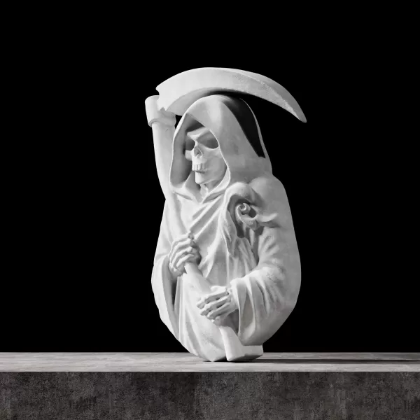Grim Reaper Bust Relief #RoZ - Model preview 4