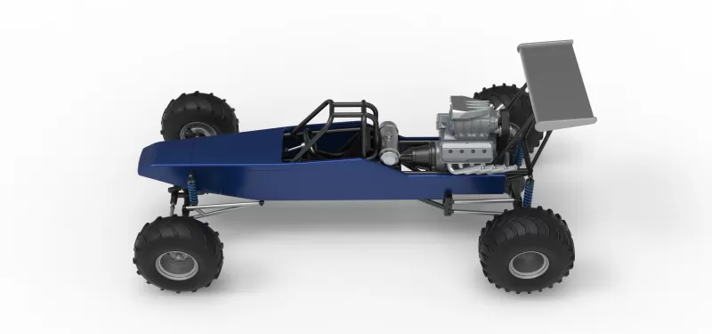 Vintage Mud dragster Scale 1:25 - Model preview 10