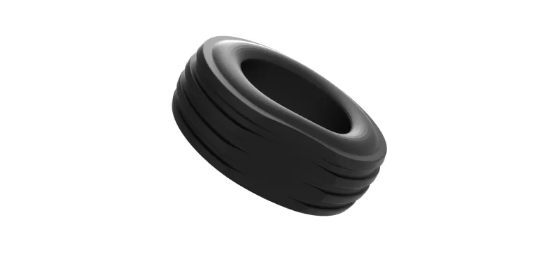 Tractor front tire 2 deflated Scale 1:25 - Model preview 8