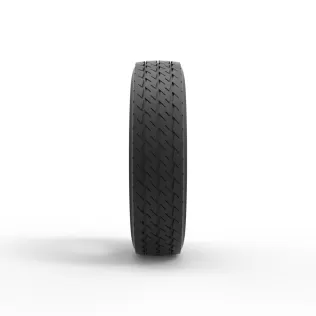 Semi truck tire 13 Scale 1:25 - Model thumbnail 4
