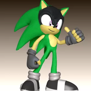 Ashura the Hedgehog - Model thumbnail 9