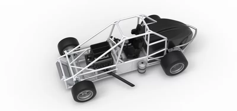 Experimental Pavement Silver Crown Car Base Version 3 Scale 1:25 - Model preview 4