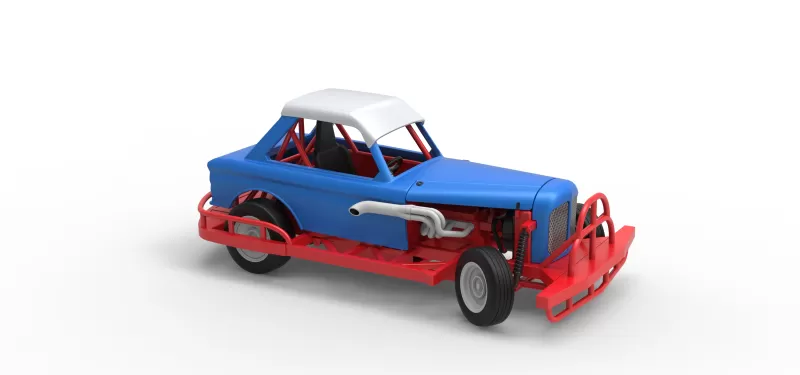 New Zealand Vintage Stock car while turning Scale 1:25 - Model preview 24