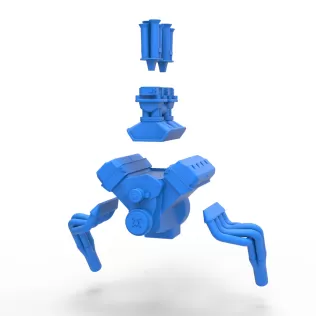 Engine of Gasser Version 2 Scale 1:25 - Model thumbnail 13