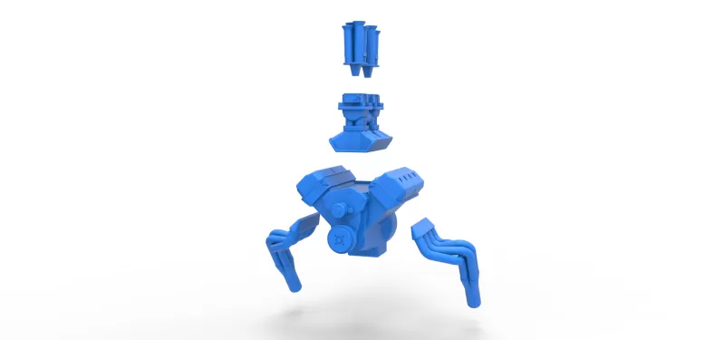 Engine of Gasser Version 2 Scale 1:25 - Model preview 13