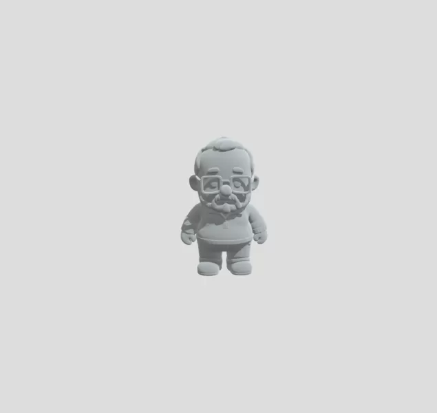 Grandpa with Glasses - Model preview 1