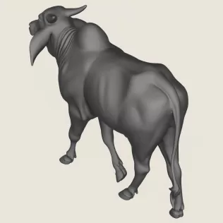 Indian Ox Print Ready 3D Model