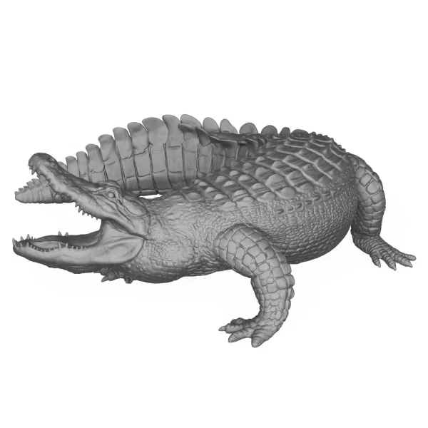 3D Printable Alligator - Model preview 5